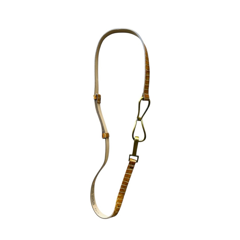 Stylish Tan and Gold Adjustable Belt.OS